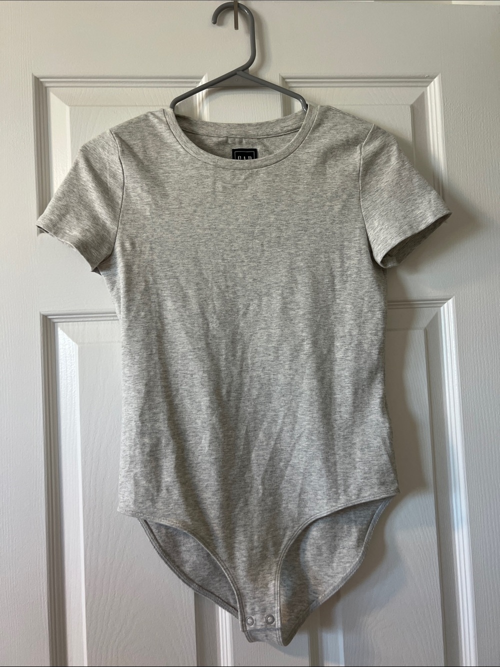 GAP Light Gray Short Sleeve Bodysuit